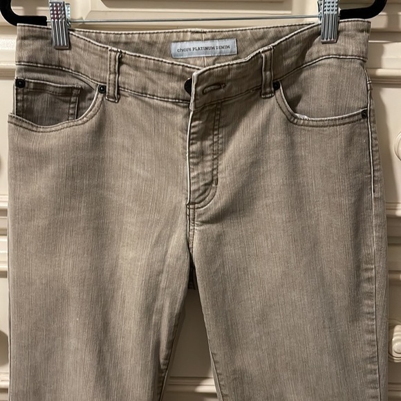 Euc Chico’s platinum jeans - Picture 5 of 12